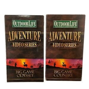 Outdoor‎ Life Adventure Video Series Big Game Hunting VHS Tapes Set